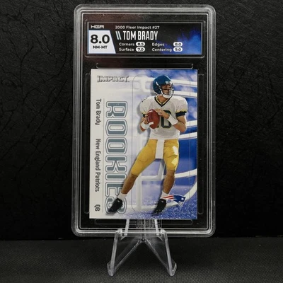 Skybox Impact Rookies 2000 Tom Brady #27 HGA 8 Rookie radiocontrol Foto 1 de 2