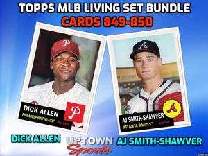 Topps MLB Living Set Card 849 -850 - Dick Allen & AJ Smith-Shawver - PRESALE - Picture 1 of 5