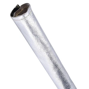 1Pcs Metallic Heat Shield Thermal Sleeve Insulated Wire Hose Cover Heat 20MM Hot - Picture 1 of 12