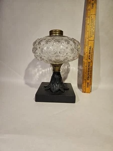 Antique Pattern Glass 8 1/2" Kerosene Oil Lamp - Picture 1 of 6