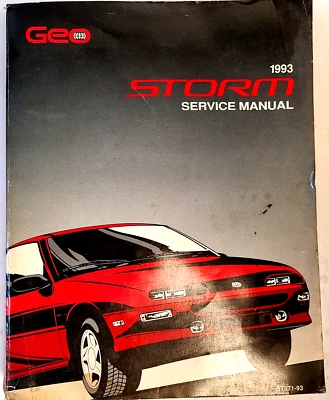 1993 GM Chevrolet GEO Storm Service Manual ST371-93 Foto 1 de 4