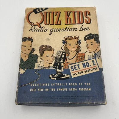 New Quiz Kids Radio Question Bee Game Set 2 Whitman VINTAGE 1942 COMPLETE!! - Image 1 of 4