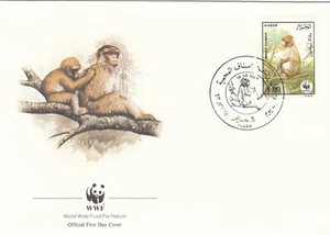 Barbary Macaque WWF Algeria FDC #2 1988 (145283) - Picture 1 of 1