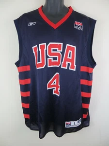 Reebok Allen Iverson USA Olympics Dream Team Basketball Jersey Vest Mens Large L - Picture 1 of 9
