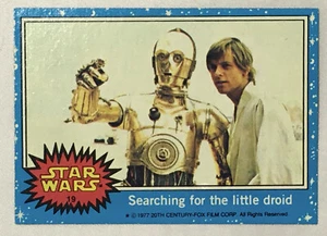 1977 Star Wars #19 Searching for the Little Droid 9 Mint Trading Card - Picture 1 of 10