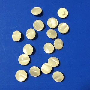 Iridescent Buttons Cream Pearly Finish Shank Buttons 5/8" 16mm 30 pcs B6 - Picture 1 of 2