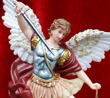 Santo Católico Cristão St. Michael Resina Estátua Estatueta Religião Presente 12"