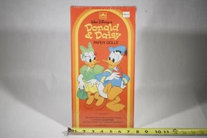 Walt Disney Donald und Daisy Papierpuppen ungeschnitten neuwertig versiegelt in Box von 1984 - Bild 1 von 7