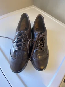 Mephisto Men’s 11 Runoff Air Jet System Brown Leather Shoes - Picture 1 of 6