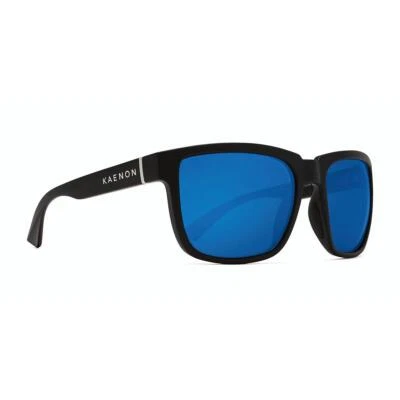 Kaenon Salton Polarized Sunglasses Matte Black Blue Mirror - Image 1 of 3