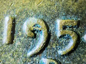 1954 D Lincoln Grano Centesimo Die Chip in 9 di Data VF/XF Errore di Rottura Penny EF - Foto 1 di 5