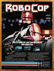 1989 Robocop Commodore 64 Amiga Atari PC Vintage Print Ad/Poster Video Game Art - Picture 1 of 4