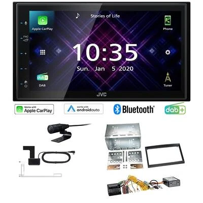 JVC Radio Apple CarPlay Android DAB+ für Peugeot 207 ab 2005 schwarz inkl Canbus - Bild 1 von 4
