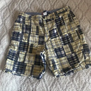 Chaps Madras Shorts Herren Gr. 36 " kariert gelb blau Golf adrette Baumwolle Freizeit - Bild 1 von 8