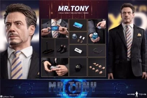 Figura de acción Mars Toys MAT006 1/6 hombre Tony Stark con ropa conjunto modelo muñeca - Imagen 1 de 22