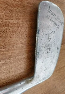 Vintage SUPREME RUSTLESS 8 PUTTER Hickory Wooden Wood Shaft Golf Club Man Cave - Picture 1 of 9
