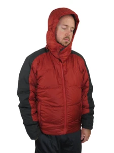 REI Mens Puffer Down Quilted Insulated Expedition Parka Hooded Jacket Sz Medium - Picture 1 of 13