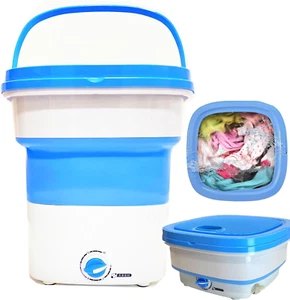 Portable Washing Machine Mini Washer Lightweight Collapsible Bucket - Perfect fo - Picture 1 of 7