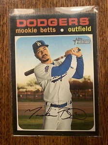 2020 Topps Heritage Mookie Betts Los Angeles Dodgers #502 Centered Mint - Picture 1 of 2