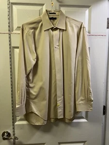 Burberry of London Men’s Cream Dress Shirt Striped Button Down 15.5 33 EUC USA - Picture 1 of 10