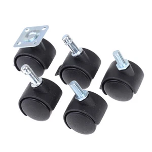 4Pcs 30mm Chair Wheel Furniture Caster Swivel Castor Brake Wheel Repl_in - Picture 1 of 14
