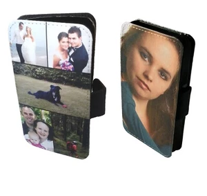 PERSONALISIERTE Handyhülle für Samsung A54 Brieftasche INDIVIDUELL BEDRUCKT Fotocollage - Bild 1 von 5