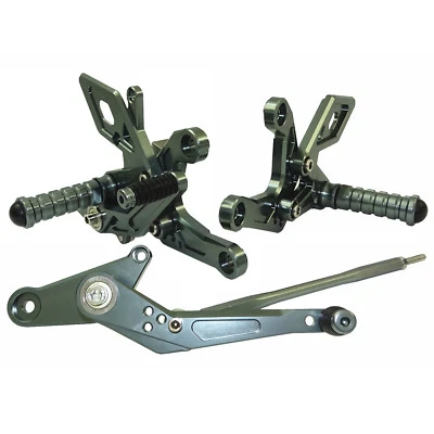 Titanio pedane arretrate regolabili rearsets per HONDA CBR500R CB 500 F/FA/X/XA - Immagine 1 di 4