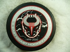 ECHL Birmingham Bulls '99-00 Cracked Ice Team Logo Hockey Puck Collect Pucks