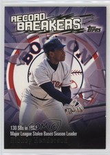 2003 Topps Series 1 Record Breakers Rickey Henderson #RB-RH HOF