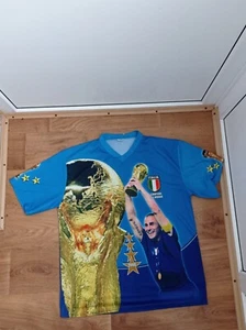 ITALY TEAM 2006 CAMPIONI DEL MUNDO FOOTBALL SHIRT JERSEY FAN TEE REPLICA XL - Picture 1 of 4