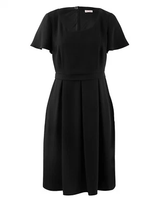 Alba Kleid schwarz aus fließender Webware Gr. 42, 44 Gr. 46, Gr. 48 0522783329 - Bild 1 von 2
