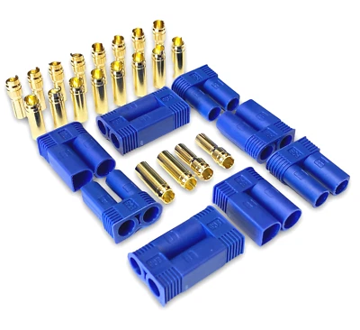 ✅ 5 Paar 10 Stück EC5 5mm Hochstromstecker Stecker + Buchse Goldstecker bis 120A - Bild 1 von 4