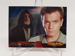 Star Wars Evolution 2001 promoción inserto de lámina P2 Obi-Wan - Imagen 1 de 2