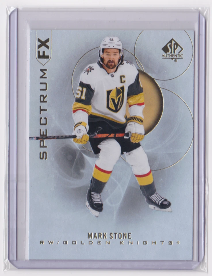 2020-21 UD SP AUTHENTIC SPECTRUM FX INSERT MARK STONE #S-7 VEGAS GOLDEN KNIGHTS - Image 1 of 2