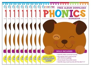 NEW Early Learning Workbooks - Phonics (Pack of 10) Preschool Teachers Classroom - Picture 1 of 3