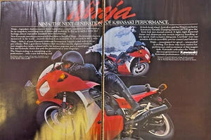 1984 Vintage Magazine Advertisement Kawasaki Ninja Motorcycles - Picture 1 of 1