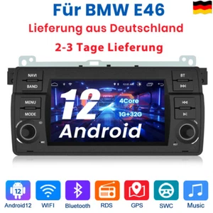 7"Android 12 Stereo Autoradio GPS Navi BT WiFi DAB+ Für BMW E46 1998-2006 1+32G - Bild 1 von 10