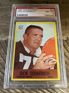 1967 Philadelphia #45 Dick Schafrath - PSA 8/NM-MT - Cleveland Browns - Bild 1 von 2
