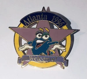 Atlanta 1996 Olympische Sommerspiele Izzy lila Stern Willkommensnadel TOP - Bild 1 von 2