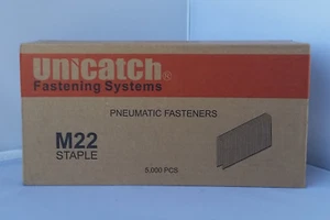1 Cs. M12-(M22) 7/8" GALVANIZED STAPLES FOR SENCO BY UNICATCH 5000/BOX 25K - Picture 1 of 3