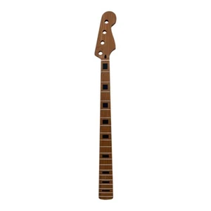Roasted Maple Electric Bass Guitar Neck 20 Frets Dual-Action Truss Rod Bone Nut - Picture 1 of 18