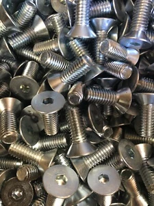 (Qty 50) 3/8-16 X 1" Flat Head Cap Screw Coarse Thread Socket Zinc Plated - Picture 1 of 4