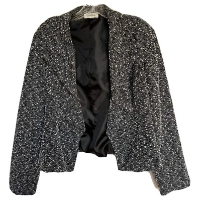 Chaqueta Blazer Dress Barn Blanco y Negro Manga Larga Mujer’s Talla Grande Foto 1 de 4