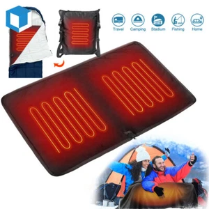 Electric Heated Sleeping Bag Liner USB Rechargeable Heating Pad Blanket Outdoor - Picture 1 of 10