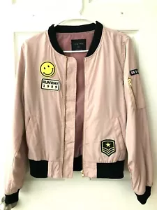 NWT Pink Windproof Lightweight Jacket Women Outdoor Coat Tops Outwear Size S - Picture 1 of 9