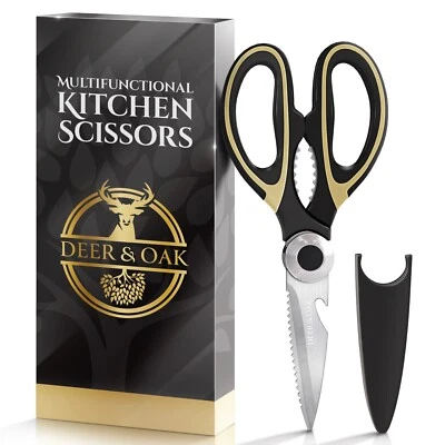 Kitchen Scissors Heavy Duty Stainless Steel Sharp Shears Household Multi Purpose