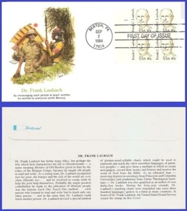 USA5 #1864 U/A FLEETWOOD FDC PB4 Frank C. Laubach - Bild 1 von 1