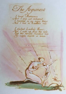 William Blake: superb Trianon print, 1970's.Visions of the daughters title page. - Picture 1 of 7