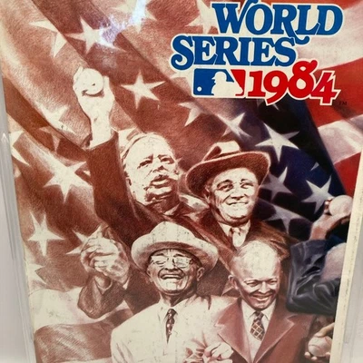 1984 MLB World Series Official Program 88 Pages Boarded and Bagged  - Image 1 of 4