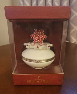 Villeroy & Boch Snowflake Holiday Christmas Trinket Box - Picture 1 of 8